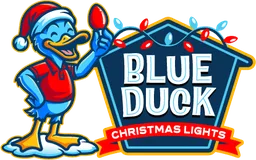 Blue Duck Christmas Lights